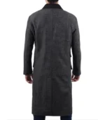 Joel Men’s Charcoal Grey Long Wool Coat