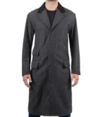 Joel Men’s Charcoal Grey Long Wool Coat