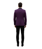Mens Slim Fit Purple Dovetail Tuxedo