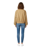 Short oversized trench coat