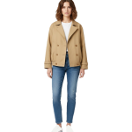 Short oversized trench coat