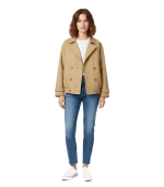 Short oversized trench coat