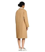Trench coat with rhinestone collar