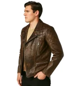 Tyler Painted Leather Moto Jacket