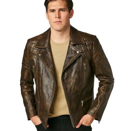 Tyler Painted Leather Moto Jacket