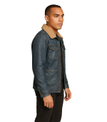 Wesley Denim Leather Chore Jacket