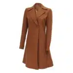Women’s Regular Fit Camel Brown Wool Coat