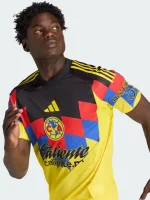 Club America 25/26 jersey in yellow showing clean front detail for daily wear.