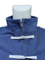 Adidas Chinese New Year suede leather blue jacket clean look