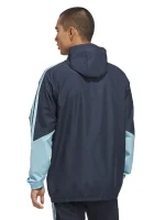 Navy Argentina FIFA World Cup 2026 jacket showing zip front, hooded style and easy layering fit