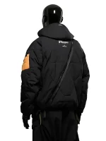 Overall look of the Death Stranding 2 jacket showing its clean shape and techwear vibe.