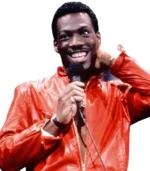 Eddie Murphy Red Leather Jacket View Of Close