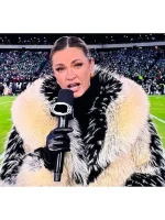 Erin Andrews viral fur coat 2026 NFL playoff statement outerwear