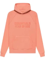 Fear of God coral essentials hoodie for men and women streetwear look
