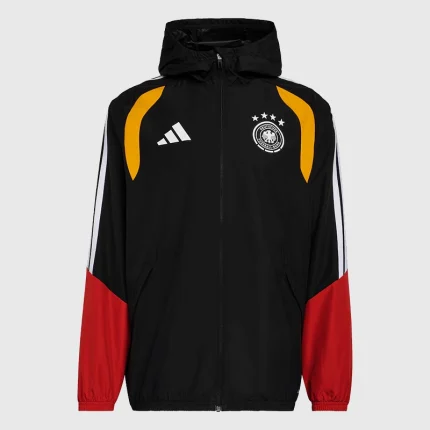 Germany World Cup 2026 full-zip jacket black front style