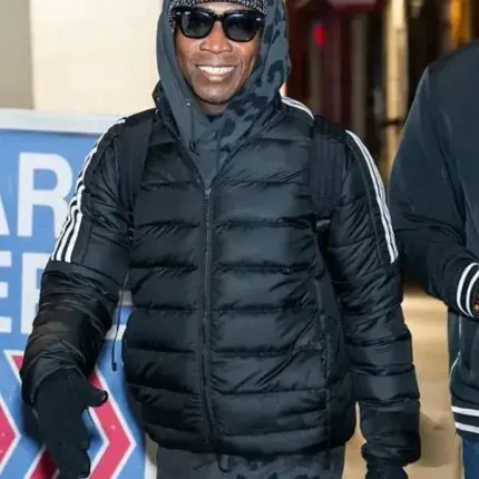 Guy Torry Comedy Show 2026 puffer jacket in black for stylish winter wear
