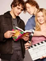 Pepe Barroso black leather jacket Love Me Love Me 2026 style