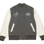 Milano Cortina 2026 Team USA coach varsity jacket look for street style