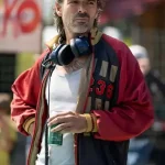 Luca Argentero-inspired varsity jacket with leather sleeves and wool body