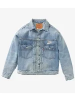 Levis X Nike trucker jacket blue denim with branded details