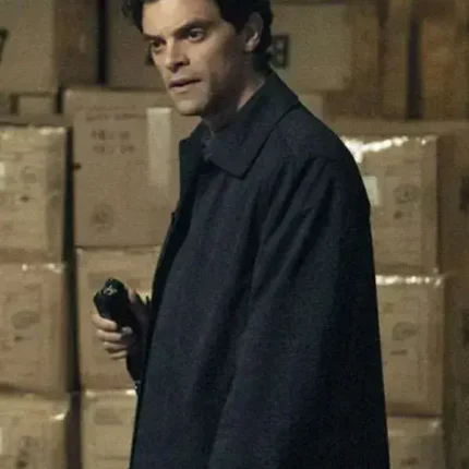 Jacob Fortune-Lloyd Steal 2026 black trench coat for men