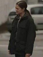 Synden 2026 Krista Kosonen black jacket view showing simple streetwear style and easy layering fit