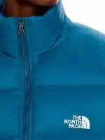 This side angle helps buyers see how the jacket sits on the shoulders and arms. It also shows the hood position and the padded profile. It’s useful for judging comfort, layering space, and overall winter fit.