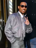 Tyler James Williams 2026 grey bomber jacket for men casual wear