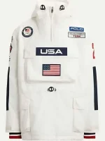 Winter Olympics 2026 Team USA hooded anorak jacket side look for men