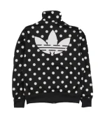 adidas polka dot jacket back view showing clean lines and pattern