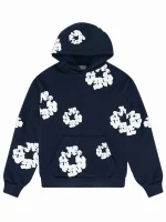 Denim Tears Cotton Wreath hoodie full view showing wreath design and fit
