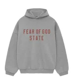 fear of god state grey hoodie