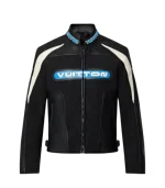 Louis Vuitton Leather Biker Jacket front view