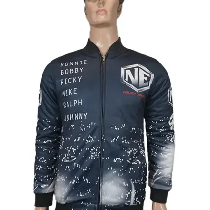 New Edition Legacy Tour Jacket front view in bomber style