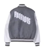 NFL New England Patriots Rivalries Varsity Jacket back view