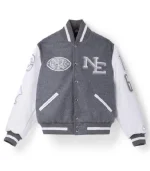 NFL New England Patriots Rivalries Varsity Jacket front view