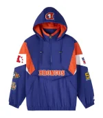 OVO Starter Denver Broncos pullover jacket with front pouch.