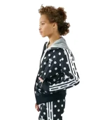 adidas polka dot jacket with a stylish pattern and contrast details