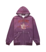 supreme true religion purple hoodie with a unique washed finish