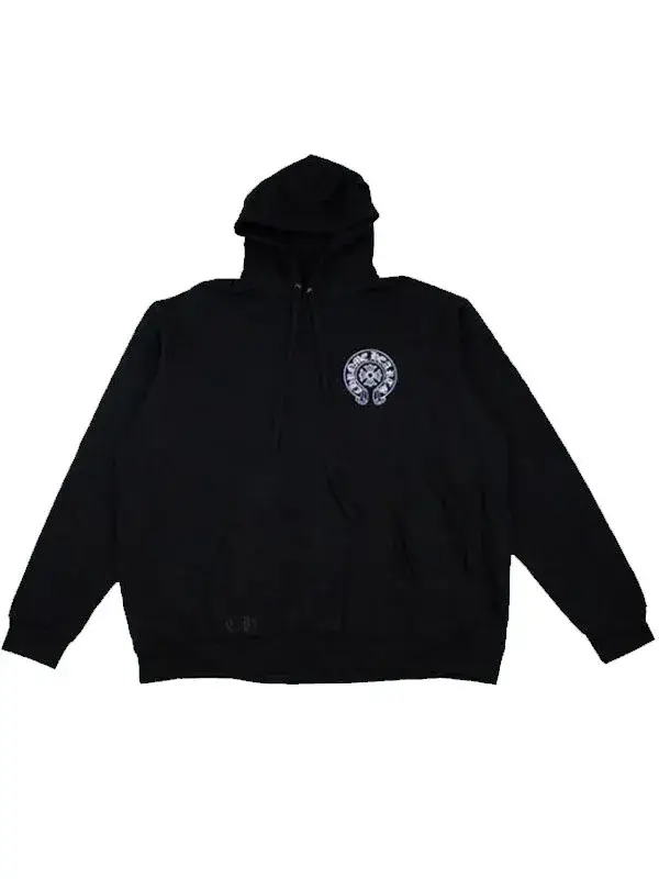New York Exclusive Hearts Black Hoodie Front View Chrome Hearts New York Exclusive Hoodie in black with bold city-inspired graphics