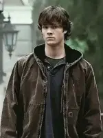 Supernatural Sam Winchester hooded jacket featuring a durable front zipper and dual chest pockets.