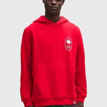 Winter Olympics 2026 Team Canada red hoodie streetwear look