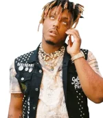 juice wrld vest with a comfortable black denim design
